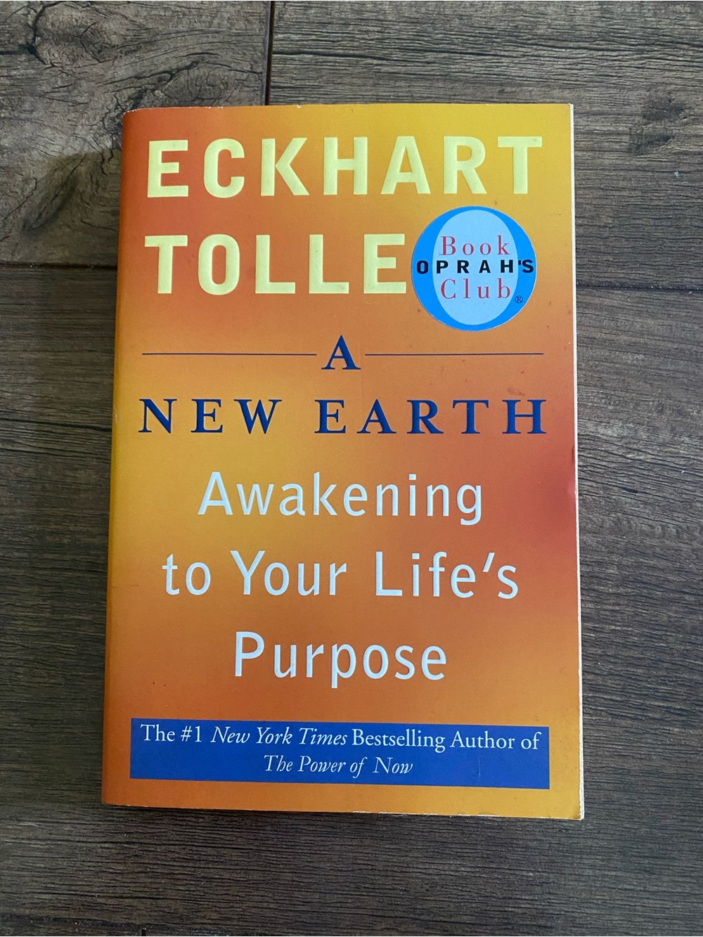 Eckhart Tolle - A New Earth (Orange Gradient soft cover)